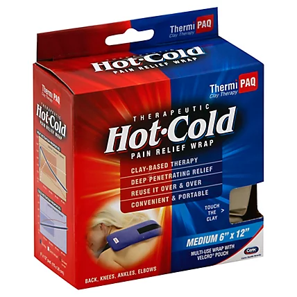 ThermiPaq HotCold Pain Relief Wrap; Size Medium